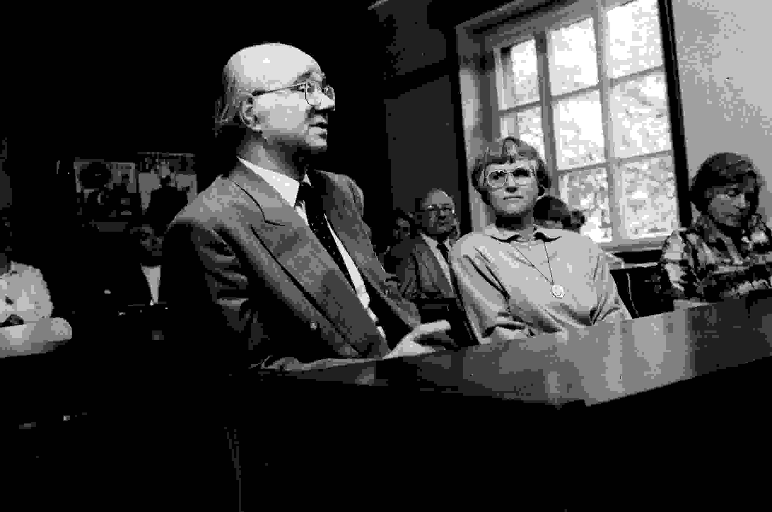 Heinz Schönemann bei der Verteidigung seiner Promotion B (Dr. Sc.) an der Humboldt-Universität Berlin 1990
