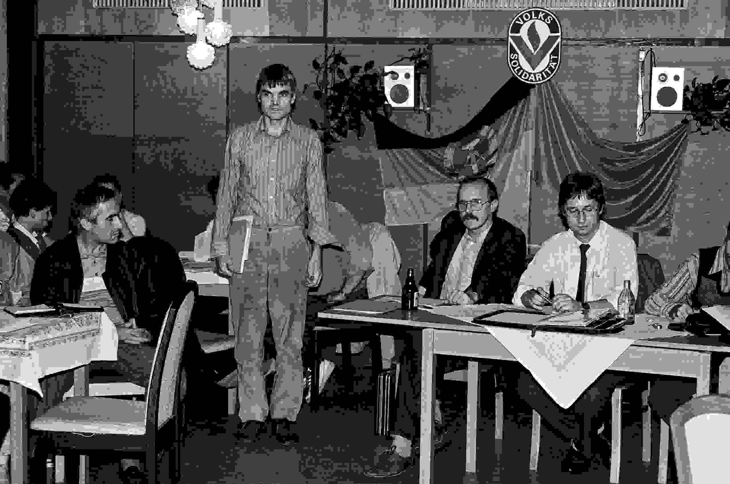 Rudolf Tschäpe im Klub der Volkssolidarität Potsdam 1989