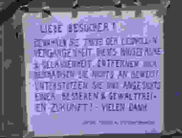KAMERA: ROLF STAECK. SCREENSHOT, FILM ZUR AUSSTELLUNGSERÖFFNUNG