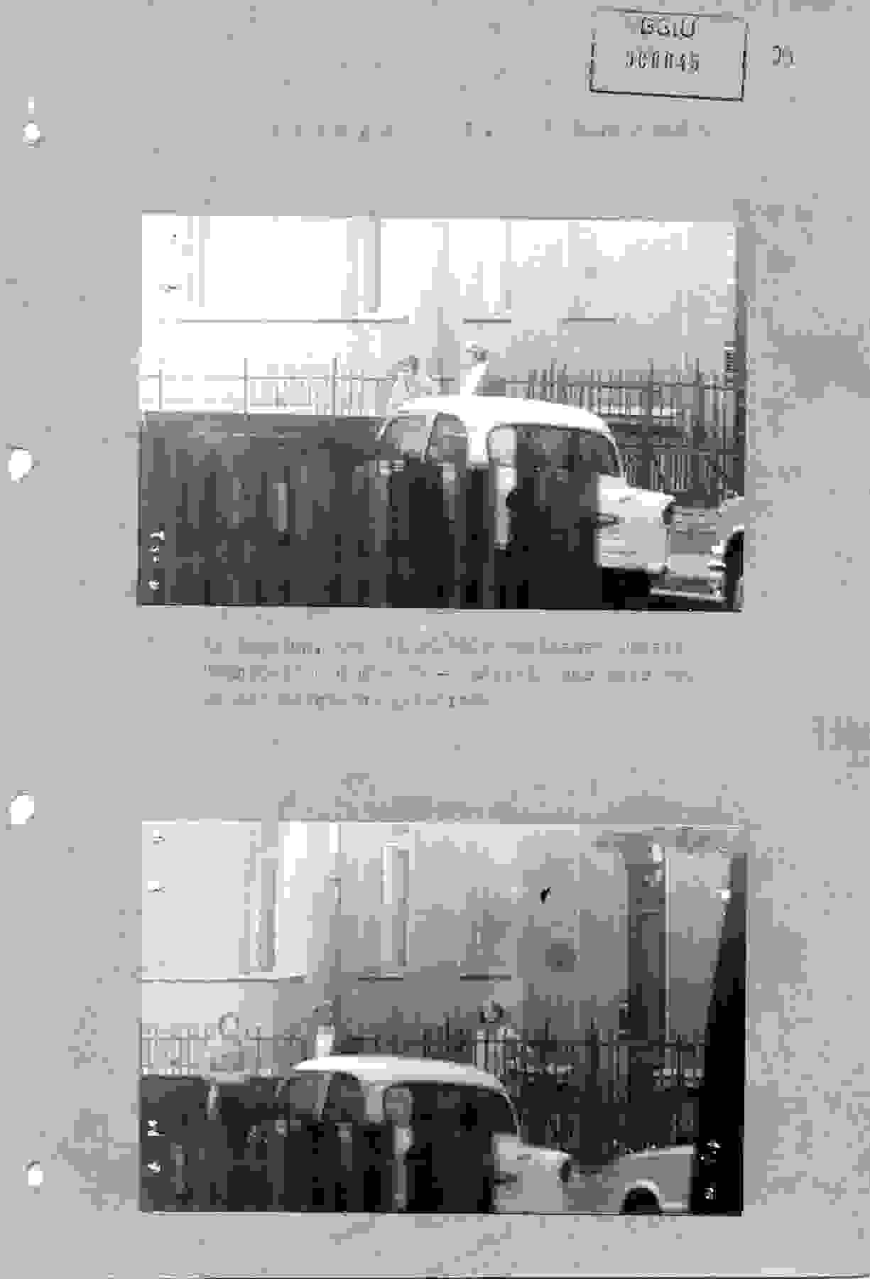 Die Familien Tschäpe und Schönemann in der Meistersingerstraße in Potsdam vor Tschäpes Wohnhaus im April 1978